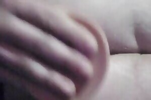 Fucking my creamy pussy with huge dildo