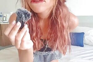 Sensual JOI in my little skirt, cum control and dirty talk (GERMAN)
