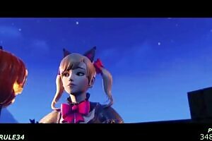 overwatch twintails hentai 3d compilation #1