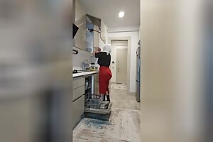 Step Mom with Huge Tits wants Anal for Breakfast