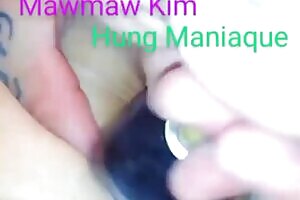 Mature SLUT MAWMAW KIM gets toys put in juicy holes from Hung Maniaque