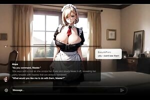 [Erotic Story] Sexy With Obedient Big Tits Blonde Maid Anya | AI Sexting RolePlay