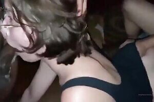 Hot chick get fucked by two guys