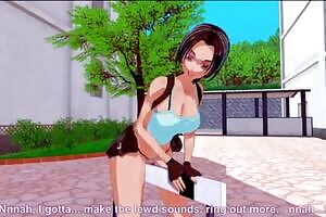 Lara big boobs Man POV animation 3d hentai