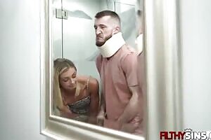 I usually don't comment on porn, but fuck me, this scene is HOT! Watch Payton Avery as her stepbrother is eating and fucking her pierced hairy little snatch!