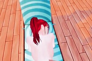 perverted mermaid did a deep throat blowjob for a huge bbc pov sims me hentai cosplay