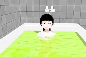 Kokoa: I'll show you how I take everything off in the bath [Bath Girl]