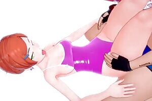 Gwen ben10 wears her swimsuit on the bed and wants to learn new things (adult version parody)