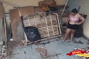 Hot chubby girl gave her ass to her brother-in-law in the abandoned house...