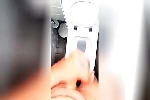 Handjob in the public toilet Alen 2616