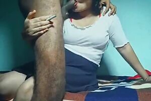 Cute desi girlfriend got hard blowjob and fucked by her lover