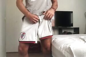 studded with a big cock in river plate shorts