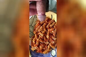 Piss on Rotini Pasta