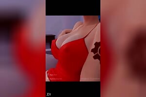 3D Amazing HOT Top 10 Best Breast Expansion Redhead by haptick3d