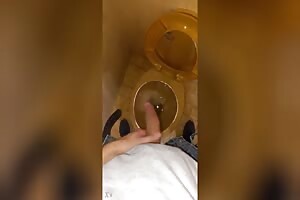 Pissing with morning wood