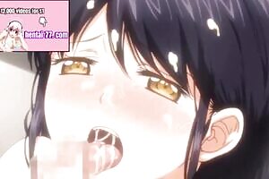 He washes his dick with just her mouth [subbed hentai English subtitles]