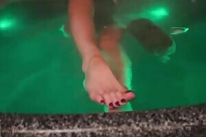 Hot stepmom takes a bath in front of her stepson and then lets him put his fingers in her pussy