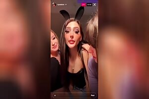 Gorgeous nipples on a instagram live stream