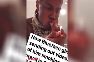 Blueface allegedly smoking crack