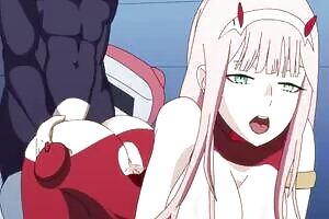 Riding Zero Two gif