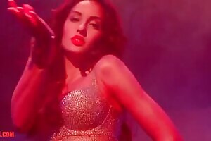 Nora Fatehi song edit Alif Se Nipple slip, Cleavage show and belly dancing